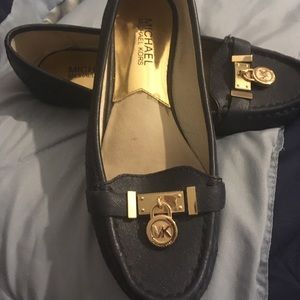 Navy blue MK loafers
